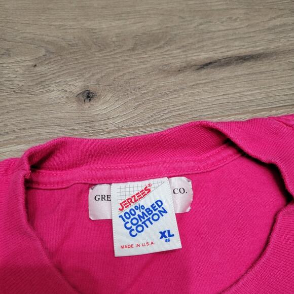 Sigma Kappa Sorority Shirt Adult Extra Large Pink College Embroidered 80 Vintage - Picture 5 of 10